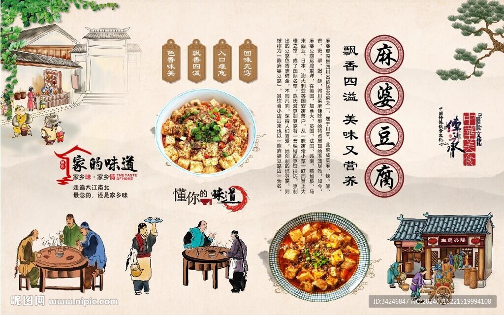 麻婆豆腐背景