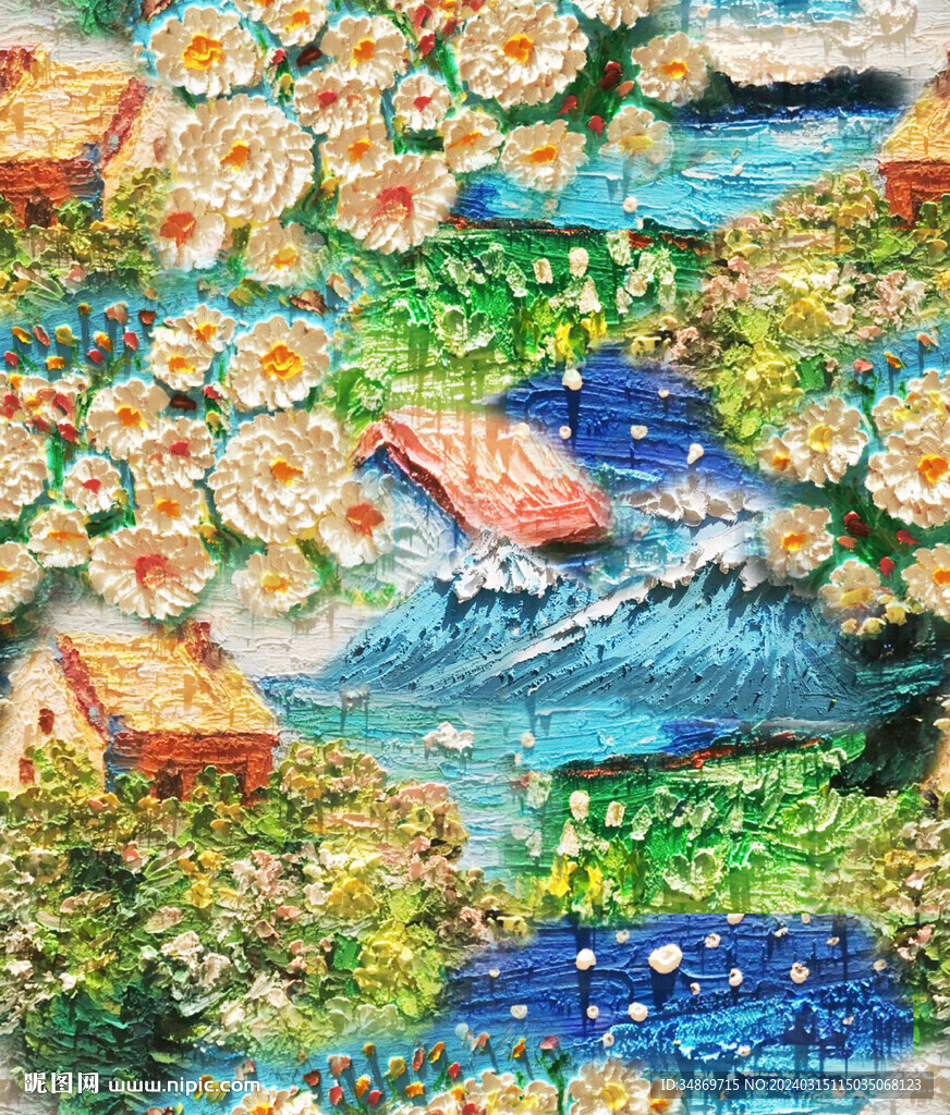 数码印花 油画
