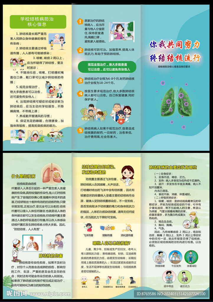 结核病三折页