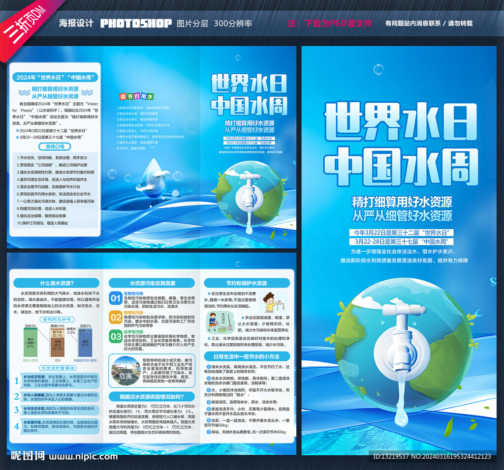 2024年世界水日中国水周三折