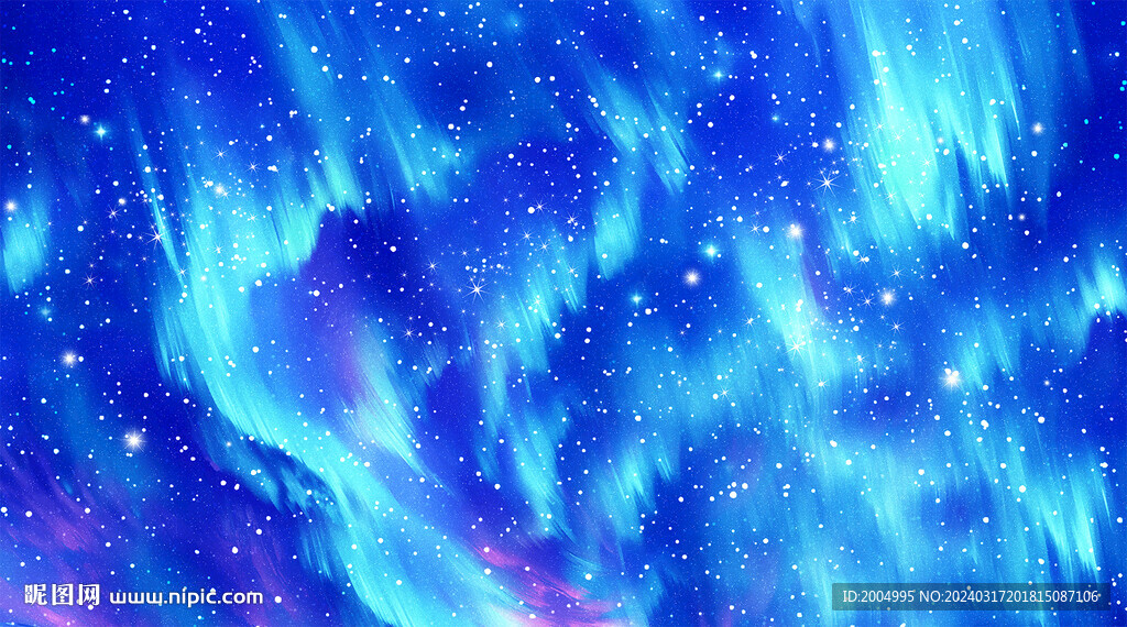 唯美极光星空