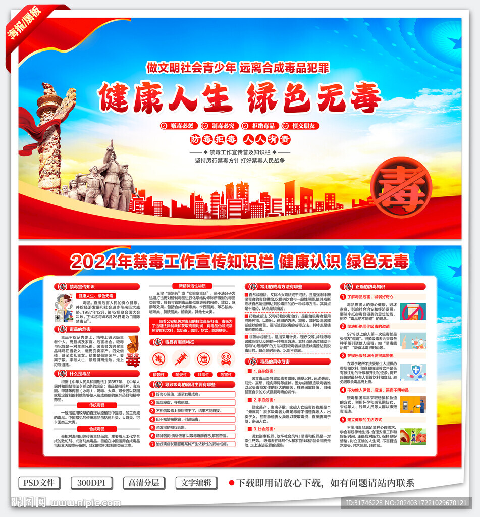 2024年禁毒宣传栏