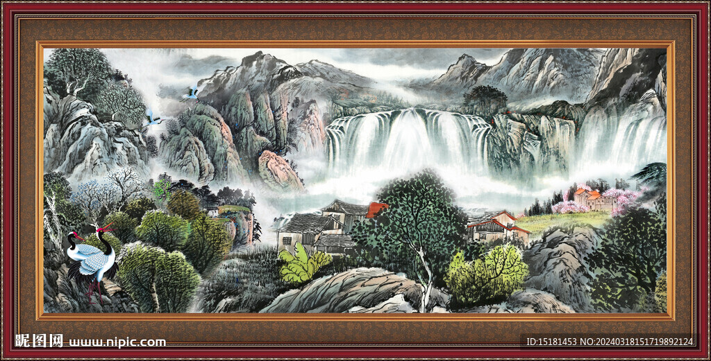 巨幅山水画 