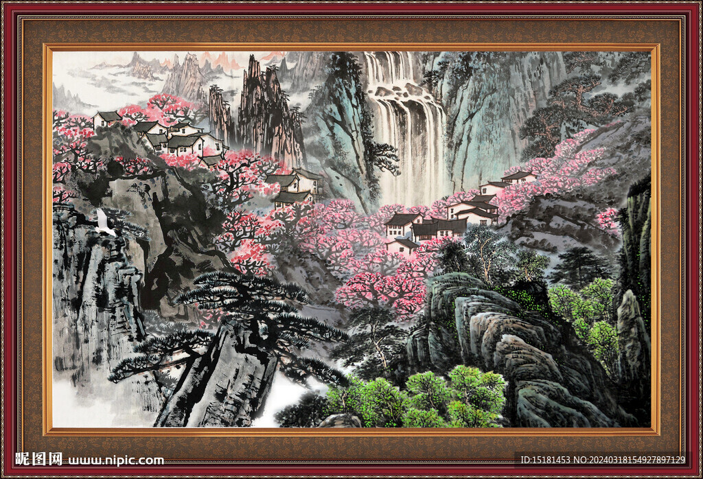巨幅山水画 