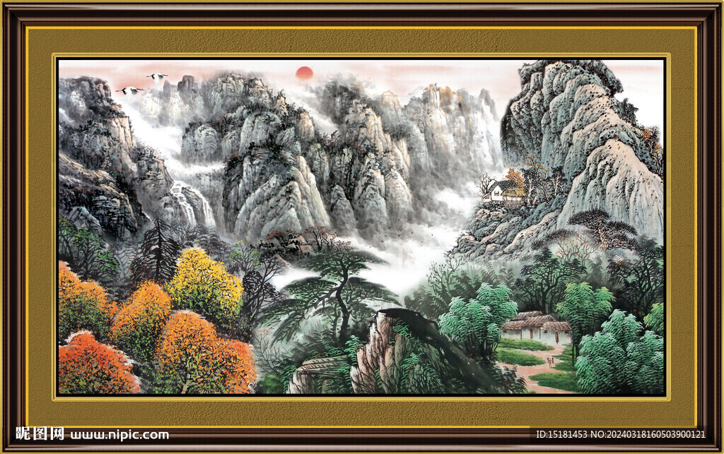 巨幅山水