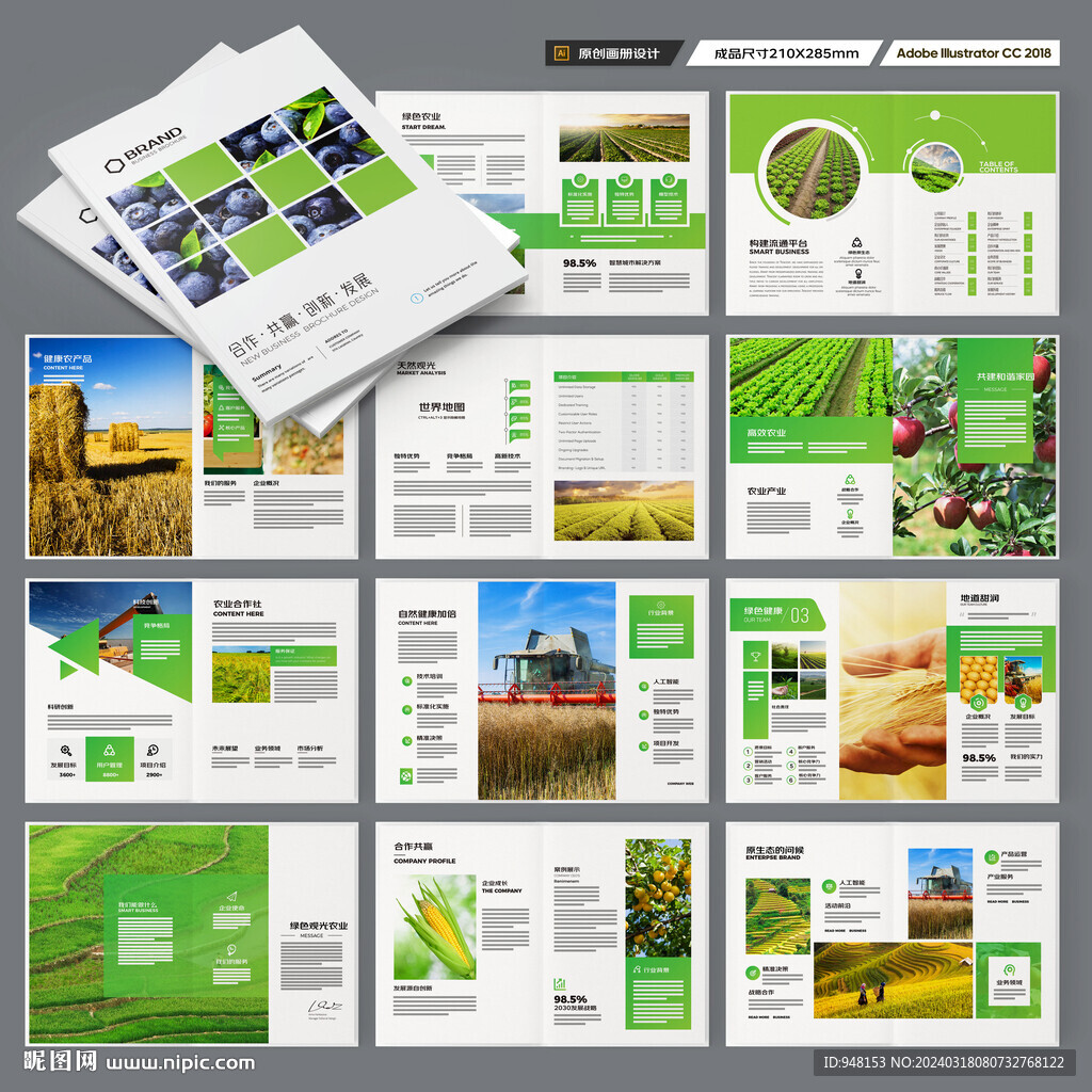 农业画册模板
