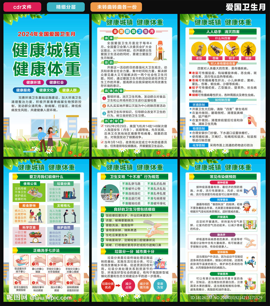 2024爱国卫生月海报