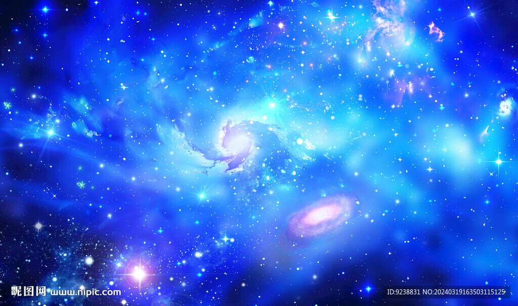 蓝色星空背景