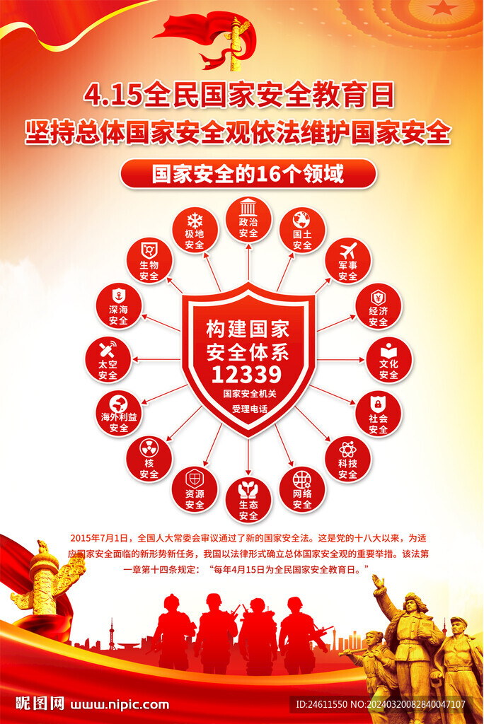 全民国家安全教育日宣传海报