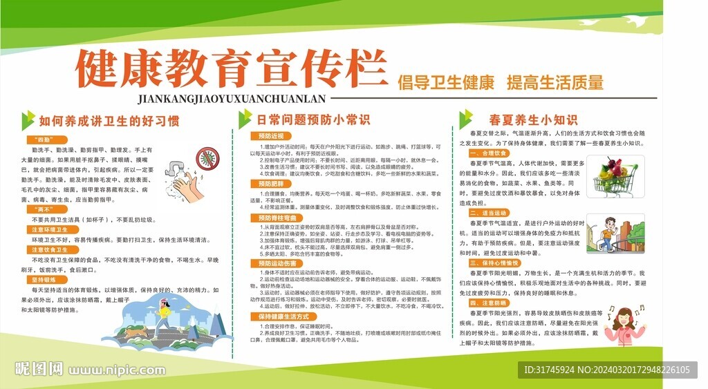 健康教育宣传栏