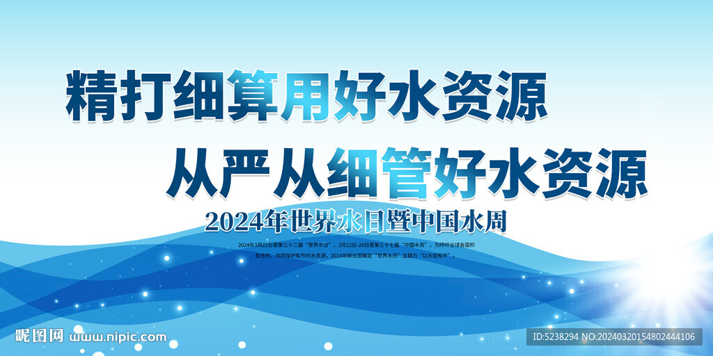 世界水日展板