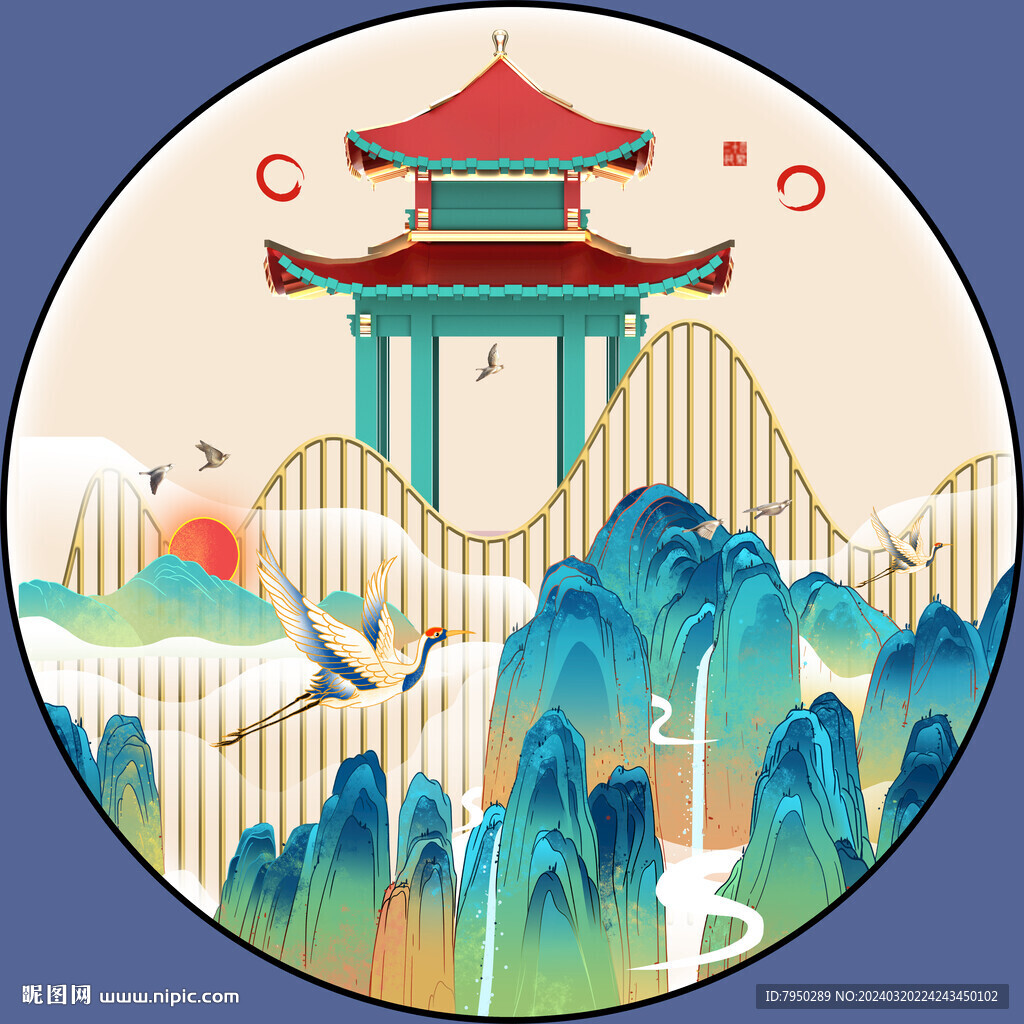 圆形装饰画 