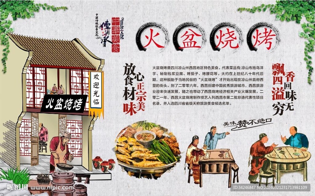火盆烧烤