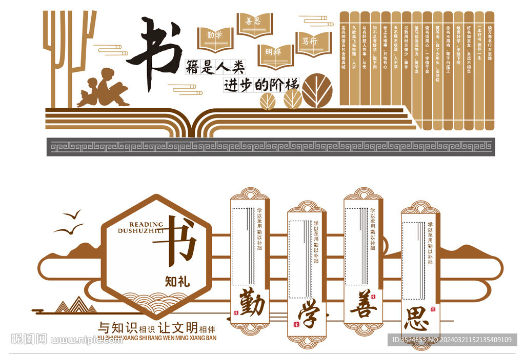 图书室文化墙