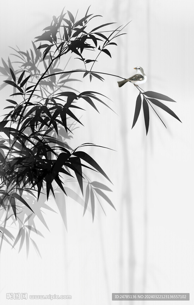 水墨竹子