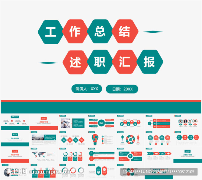 工作总结汇报述职报告PPT