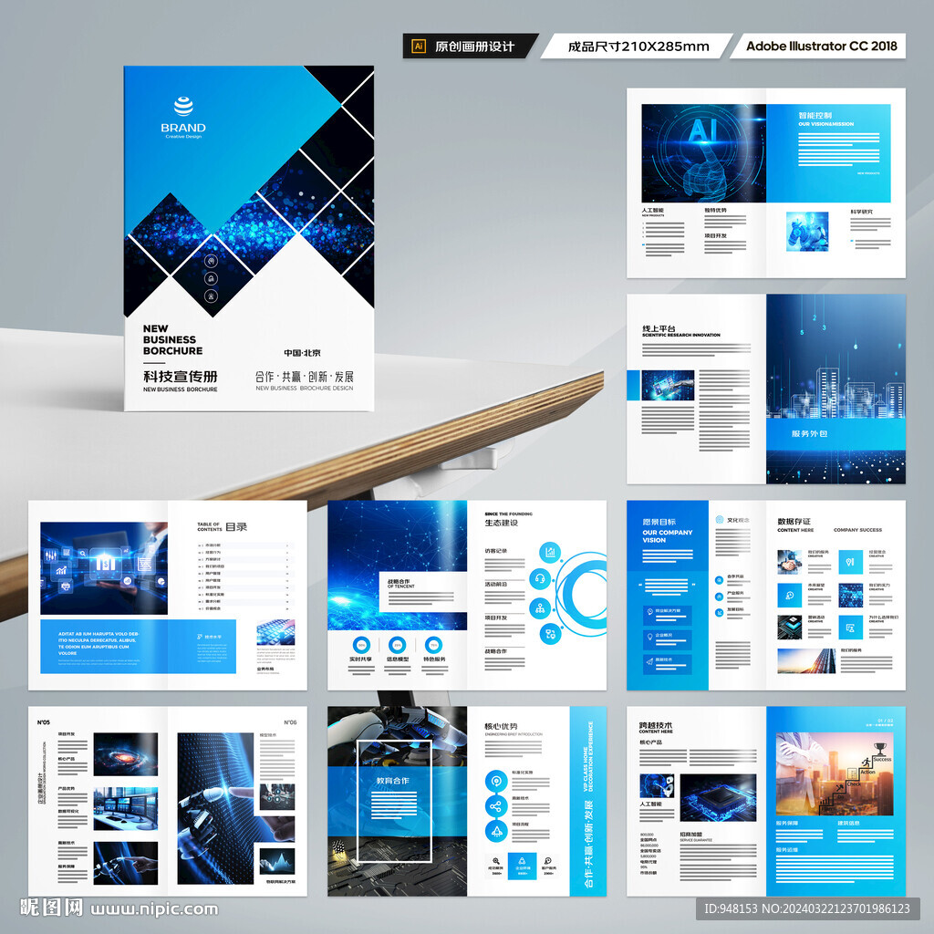 科技企业画册
