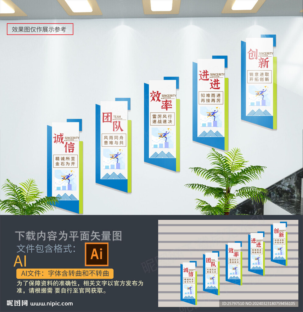 企业楼梯文化墙