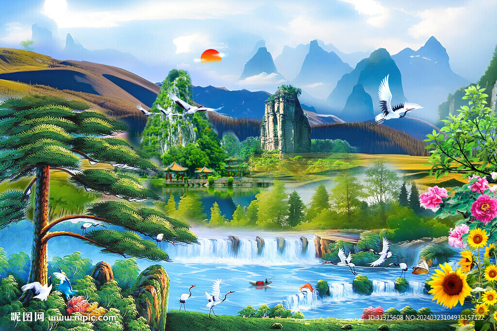 山水风景画