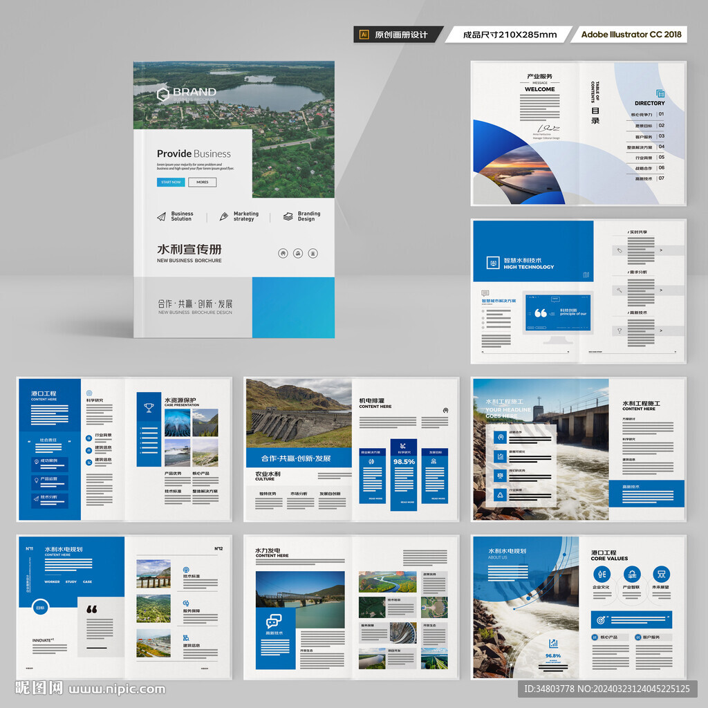 水利工程宣传册