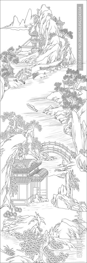 建筑山水