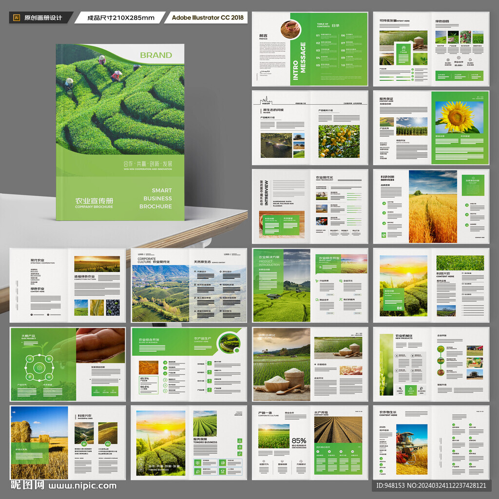 农业画册模板