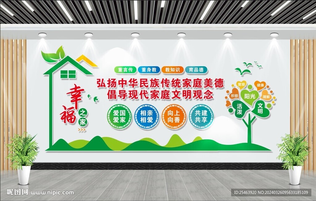 幸福之家文化墙
