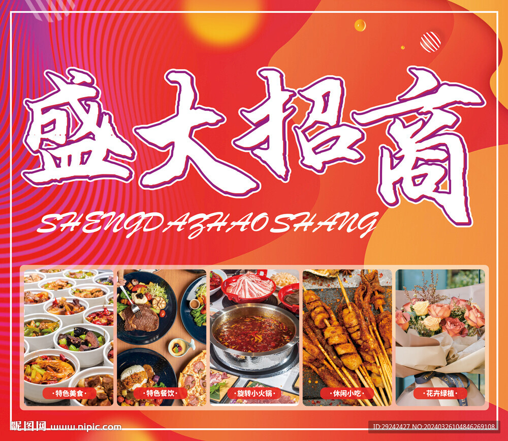 盛大招商展板