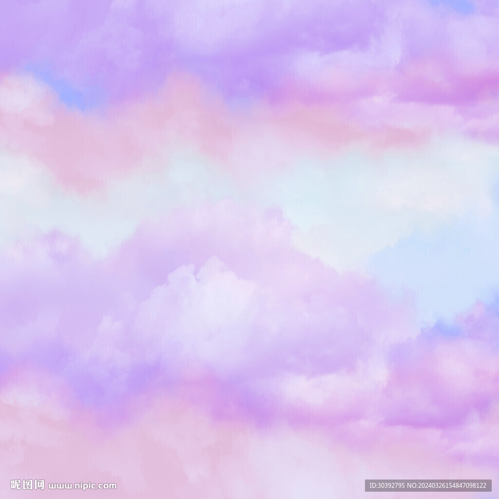 高清抽象水彩云朵背景