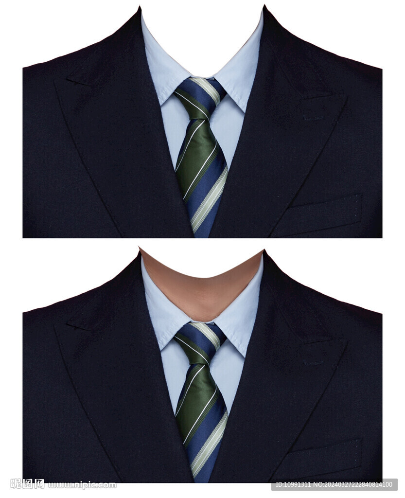男人西装证件照衣服素材