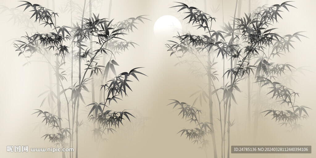 水墨竹子