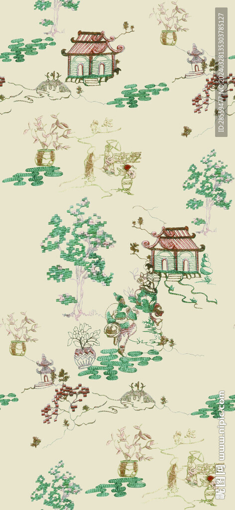 房子刺绣