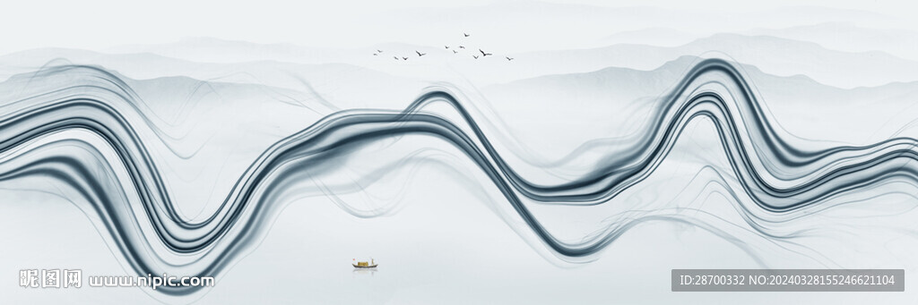 水墨山水画