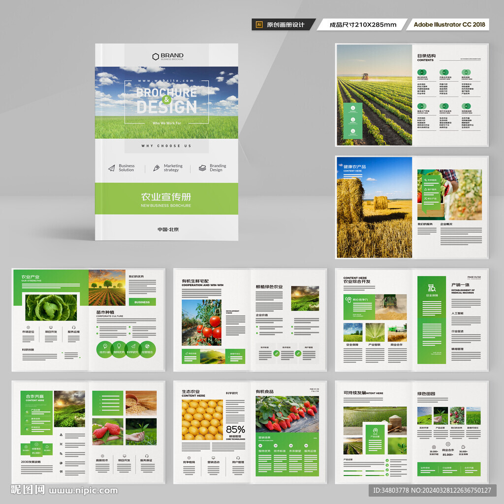 农业画册模板