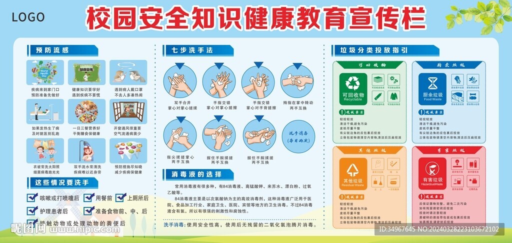 校园安全教育宣传栏