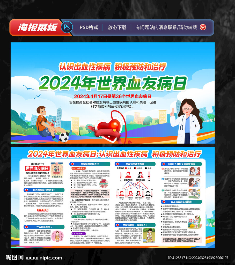 2024世界血友病日宣传栏