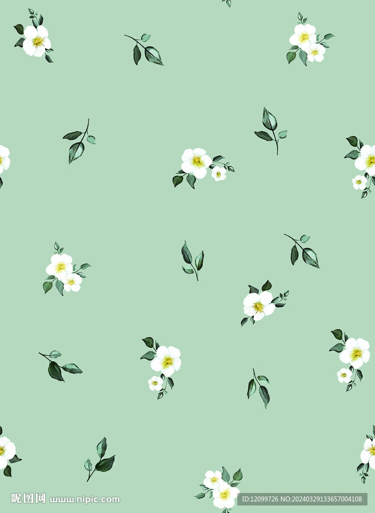 小碎花数码印花