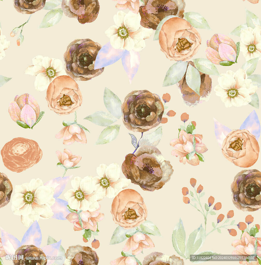 手绘花