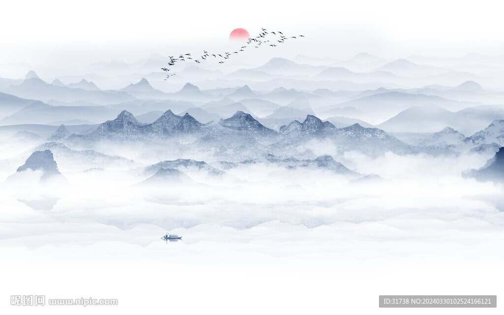 抽象山水画