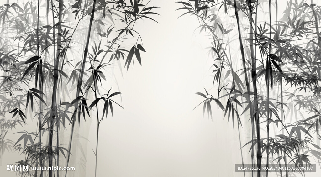 水墨竹子