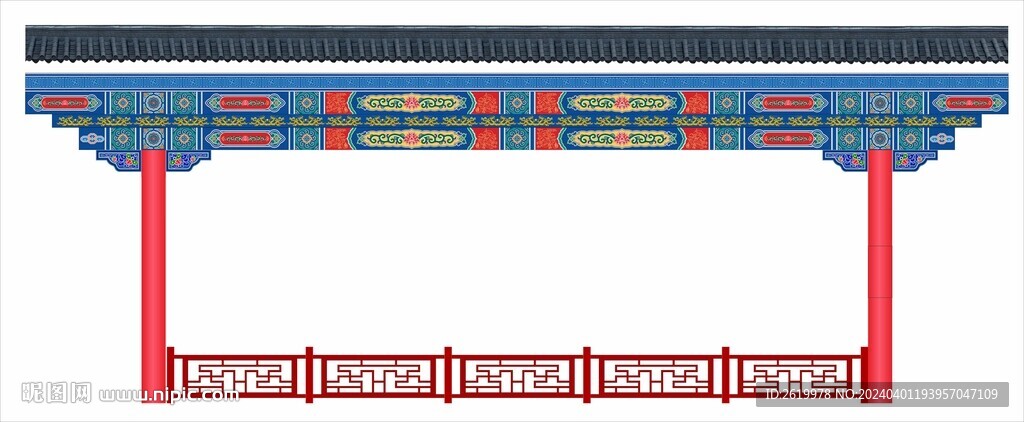 舞台装饰仿古画樑