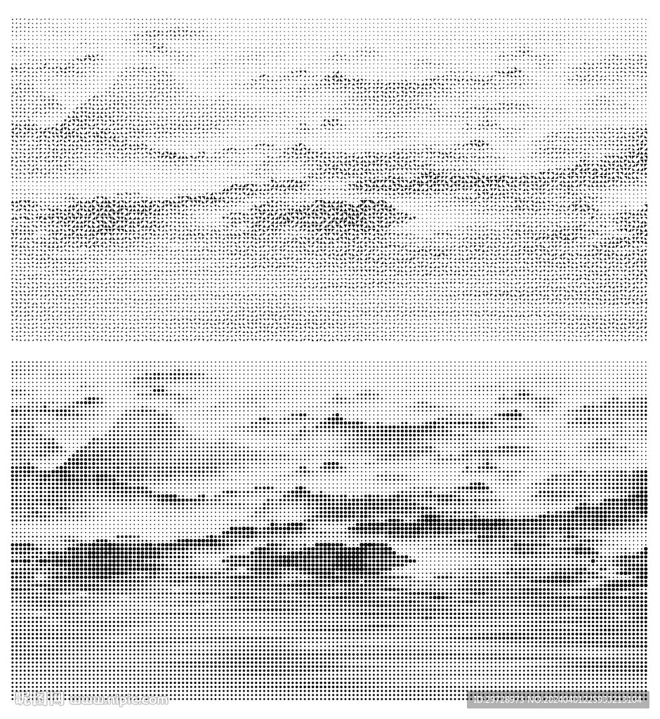 山水镂空