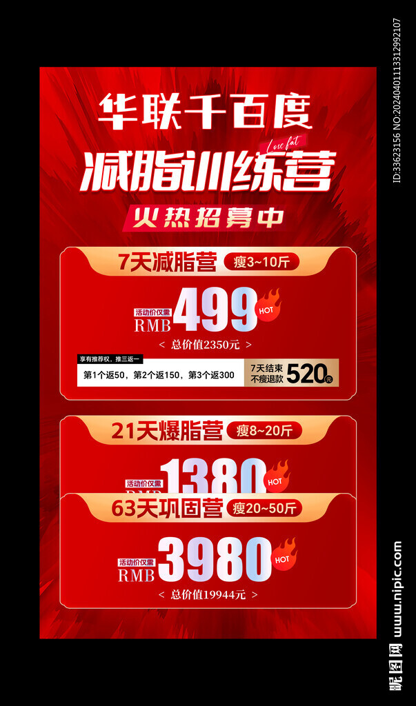 减肥中心海报
