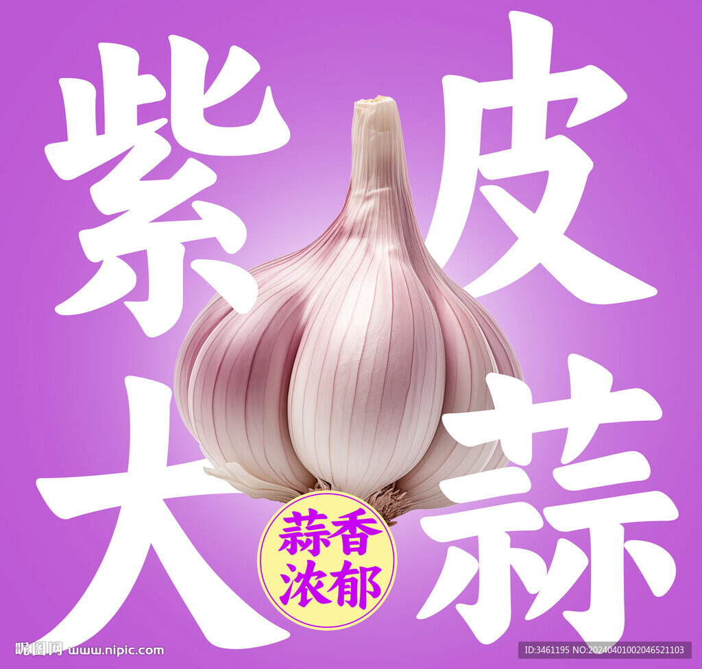 紫皮大蒜宣传分层图