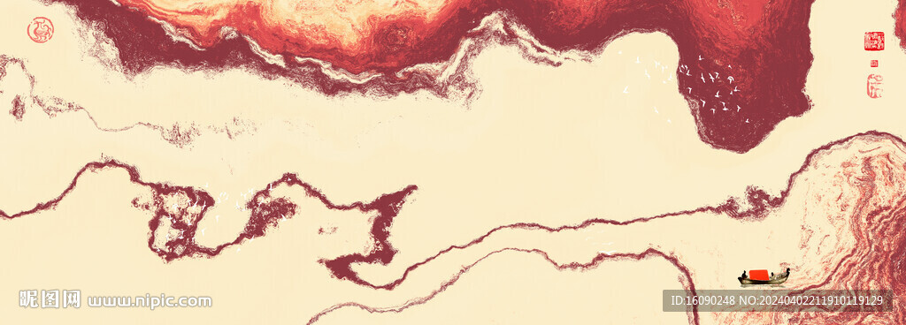 禅意水墨画