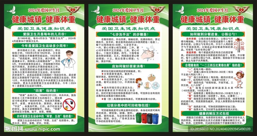 爱国卫生月展板