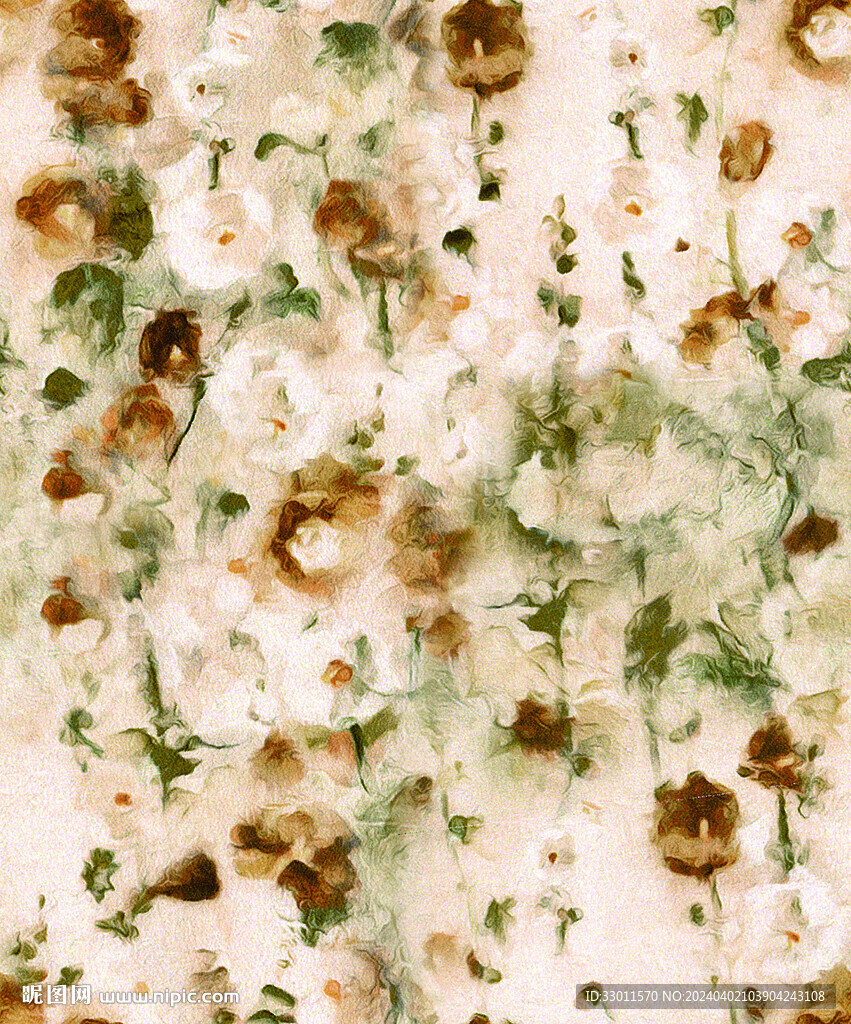 水彩扎染花