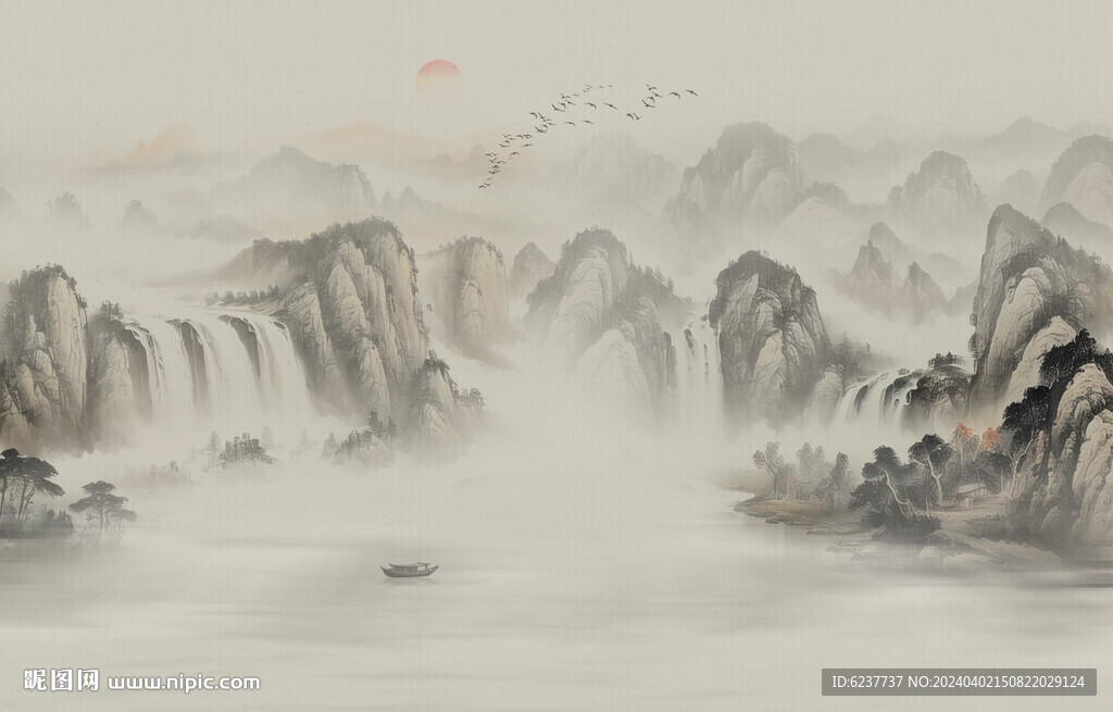 客厅山水画