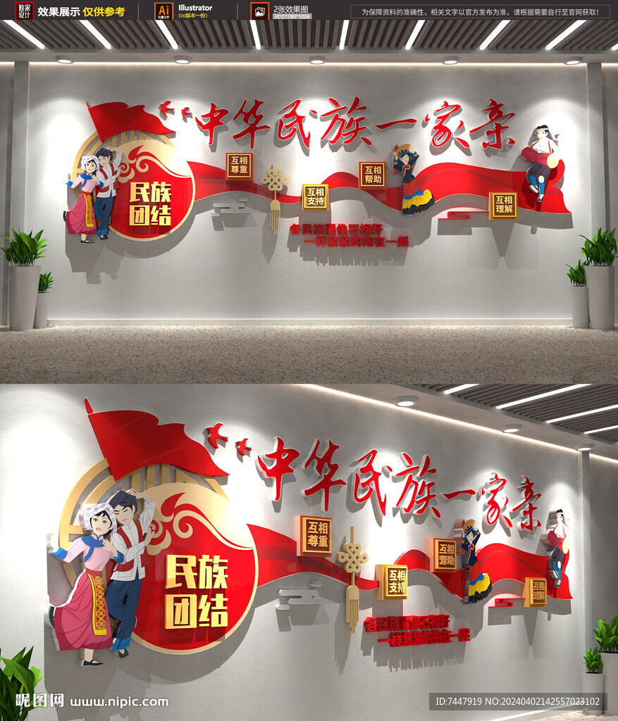 民族团结文化墙