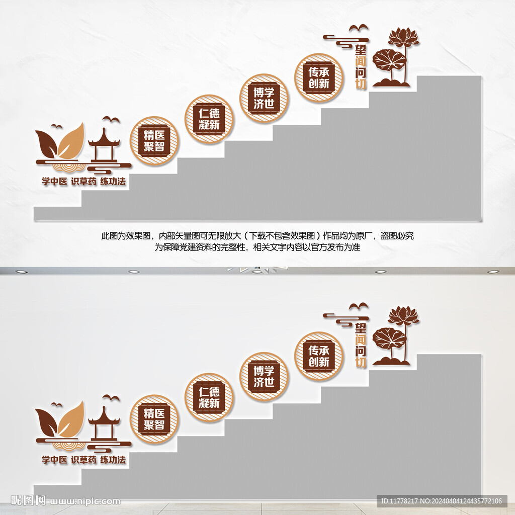 中医楼梯文化墙